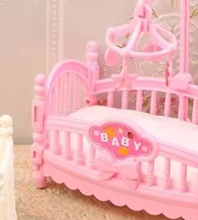 Baby Nursery Ideas - 1:12 Dollhouse Miniature Mini Baby Bed