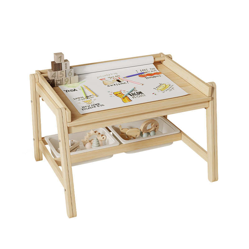 Baby Nursery Table - Solid wood tables and chairs, rectangular