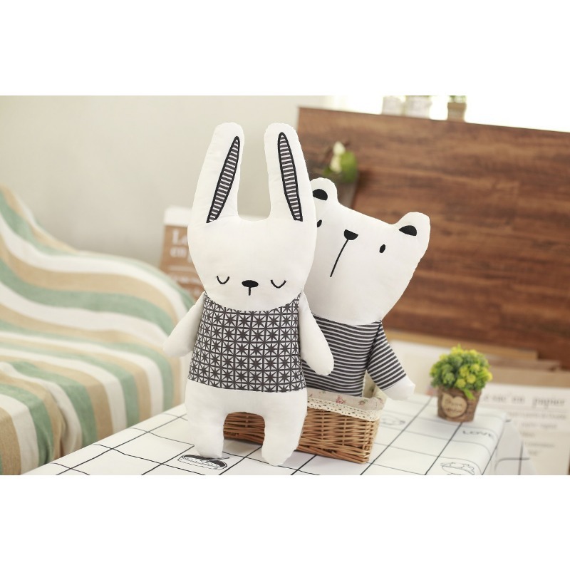 Baby Nursery Dolls - Cotton Stuffed Doll Rabbit Bear Unicorn