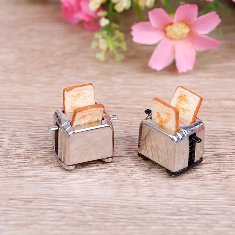 Baby Nursery Dolls - 1:12 Dollhouse Mini Bread Machine Simulation