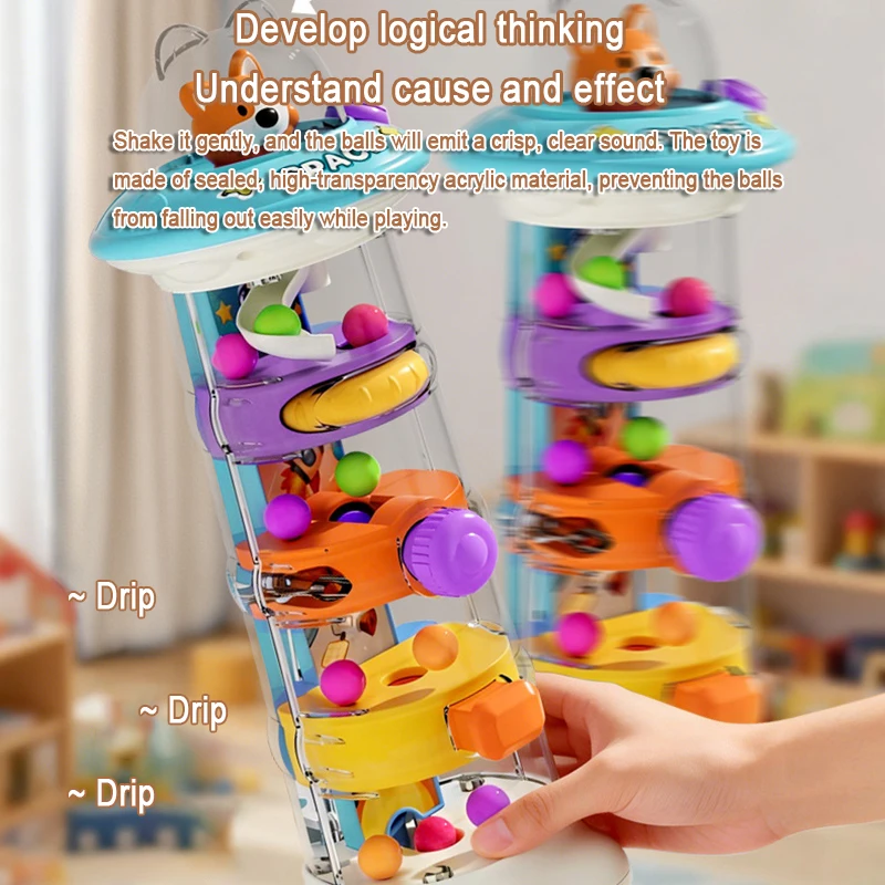 Montessori Ball Drop Tower Toy - đánh giá và giá Baby Nursery Table