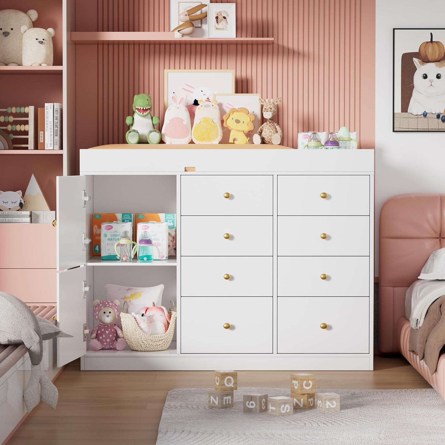 Changing Table Dresser, Baby C - đánh giá và giá Baby Nursery Dresser
