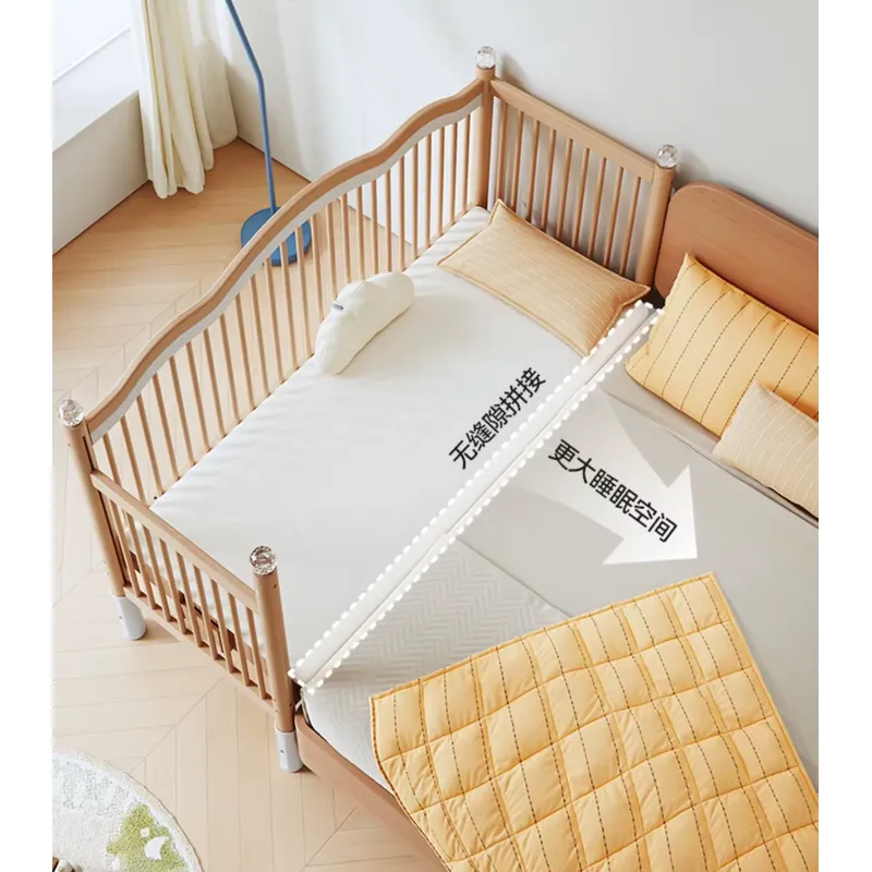 Solid Wood Baby Splicing Bed M - đánh giá và giá Baby Nursery And Co