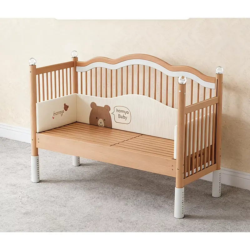 Solid Wood Baby Splicing Bed M - đánh giá và giá Baby Nursery And Co