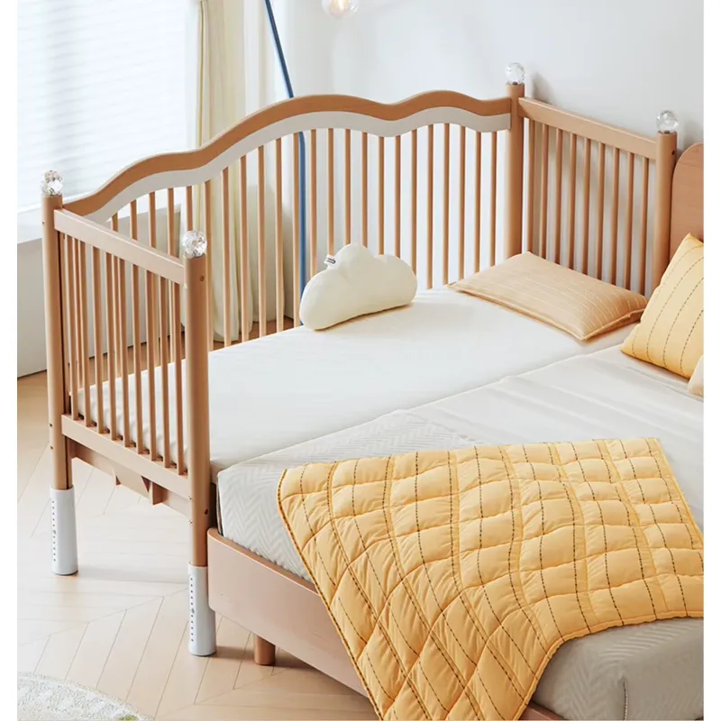 Solid Wood Baby Splicing Bed M - đánh giá và giá Baby Nursery And Co