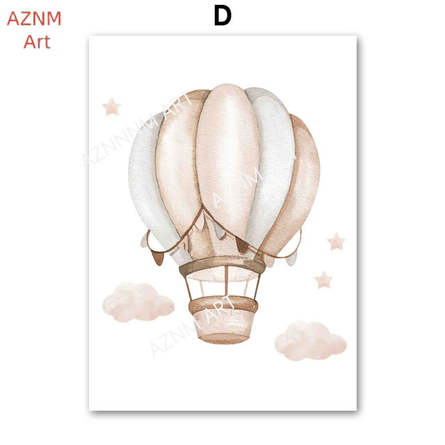 Elephant Balloon Rainbow Moon  - đánh giá và giá Baby Nursery Art