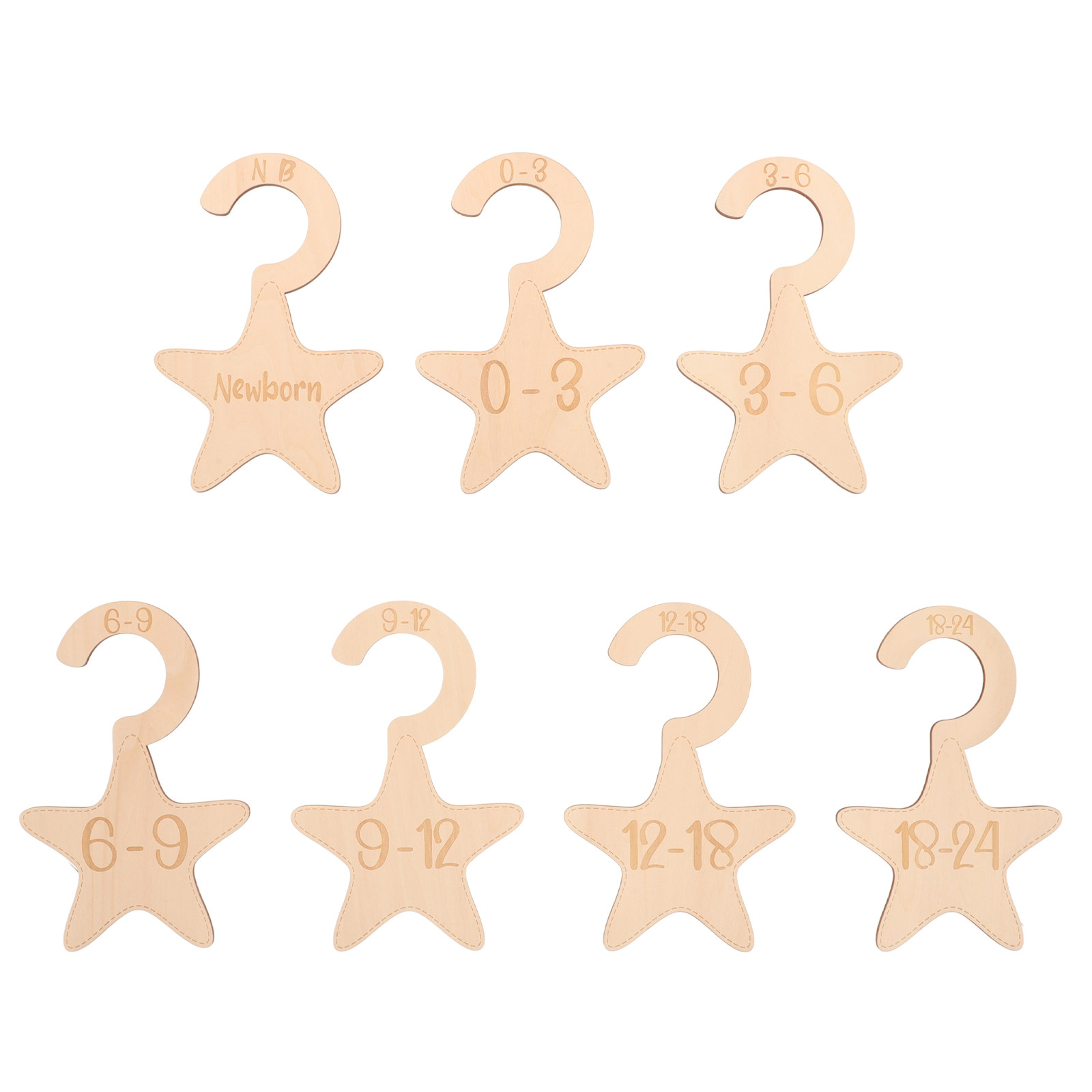 7Pcs Wooden Nursery Closet Div - đánh giá và giá Baby Nursery Sets