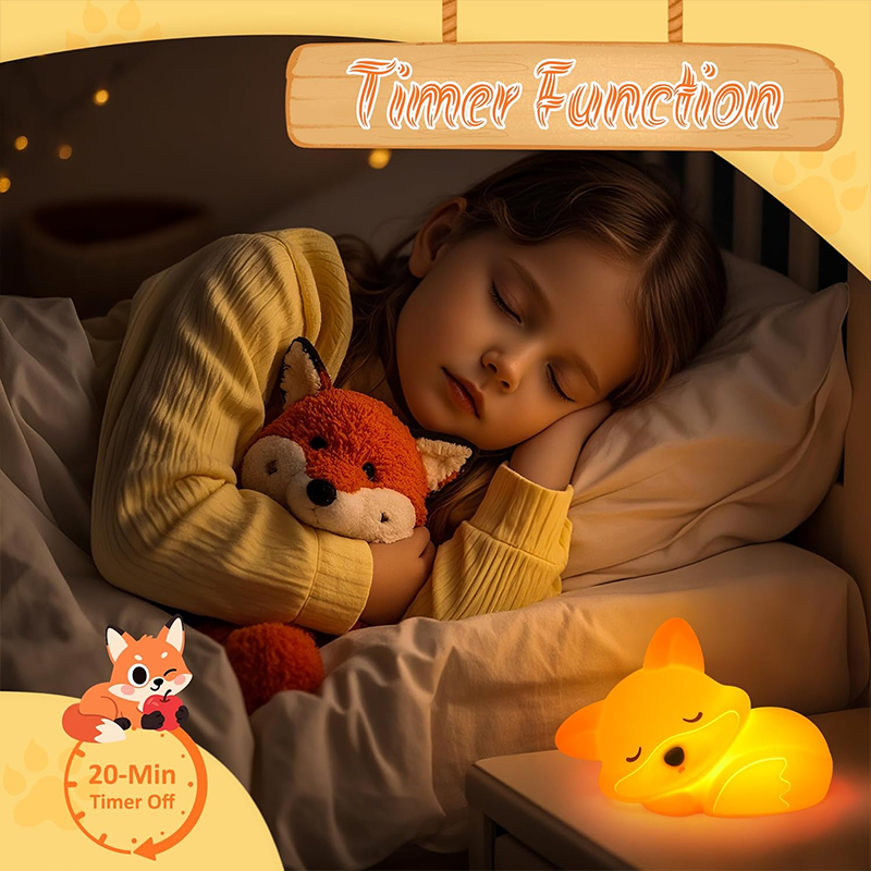 Cute Fox Animal Night Light Si - đánh giá và giá Baby Nursery Equipment