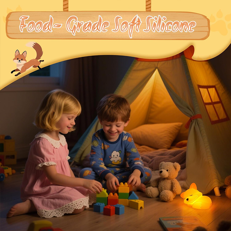 Cute Fox Animal Night Light Si - đánh giá và giá Baby Nursery Equipment