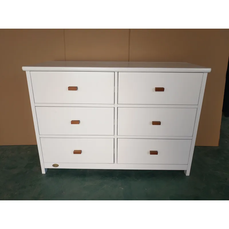 White Baby Storage Cabinet 6 D - đánh giá và giá Baby Nursery Dresser