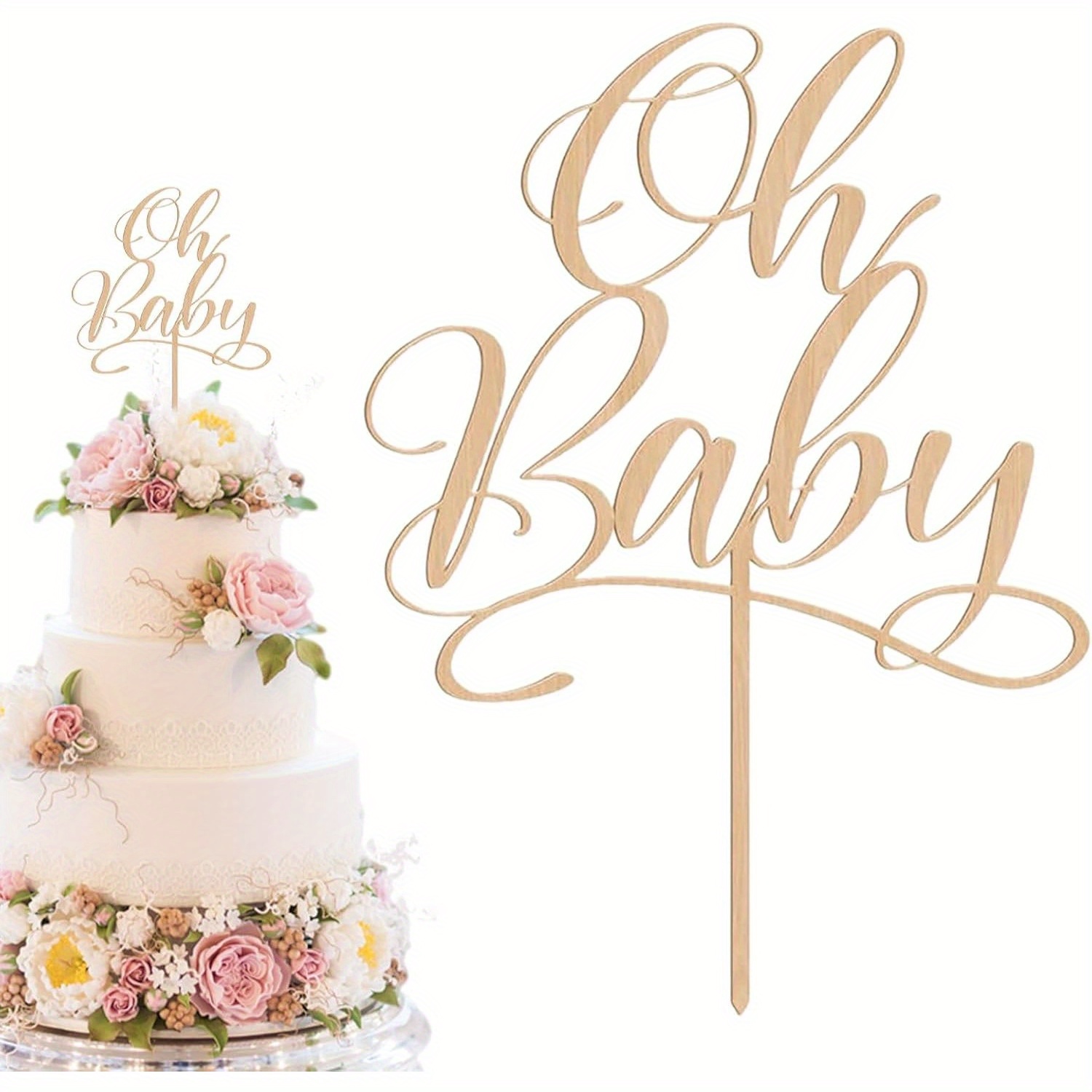 1 pc oh Baby - Wooden Cake Top - đánh giá và giá Baby Nursery Ideas