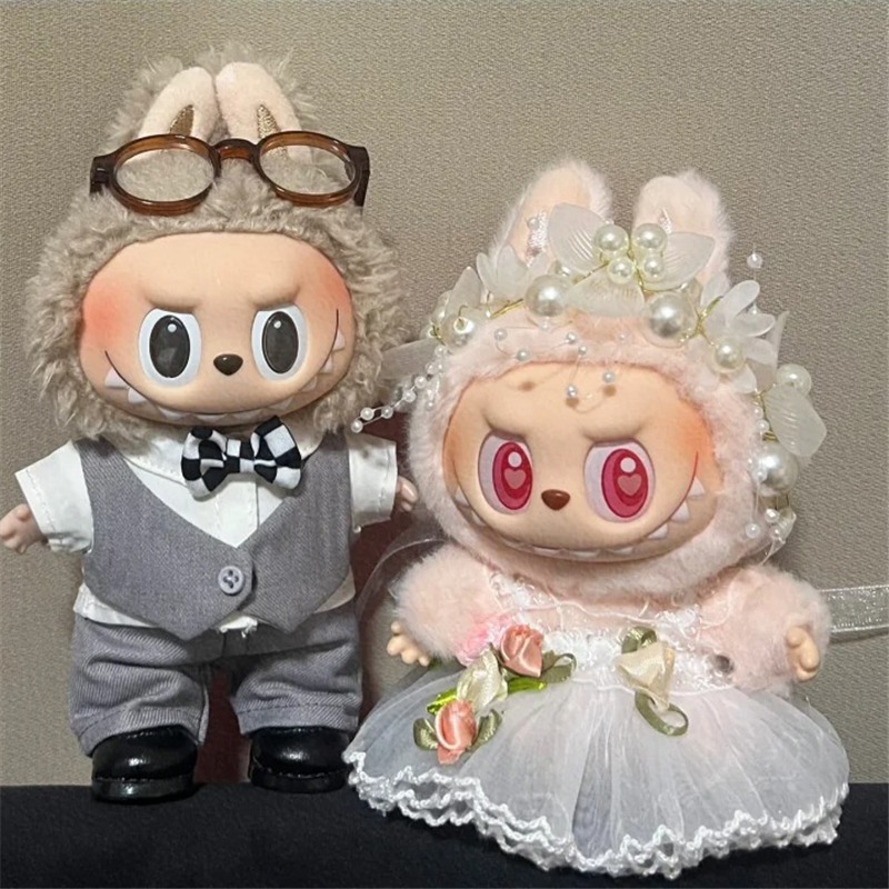 15 17cm For Labubu Doll Weddin - đánh giá và giá Baby Nursery Dolls