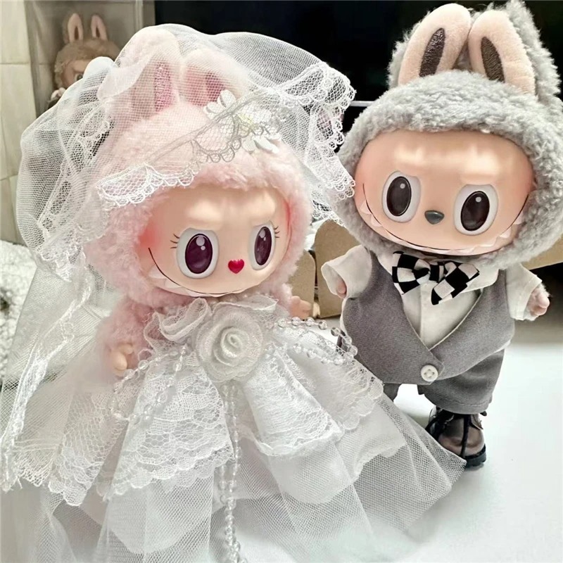 15 17cm For Labubu Doll Weddin - đánh giá và giá Baby Nursery Dolls