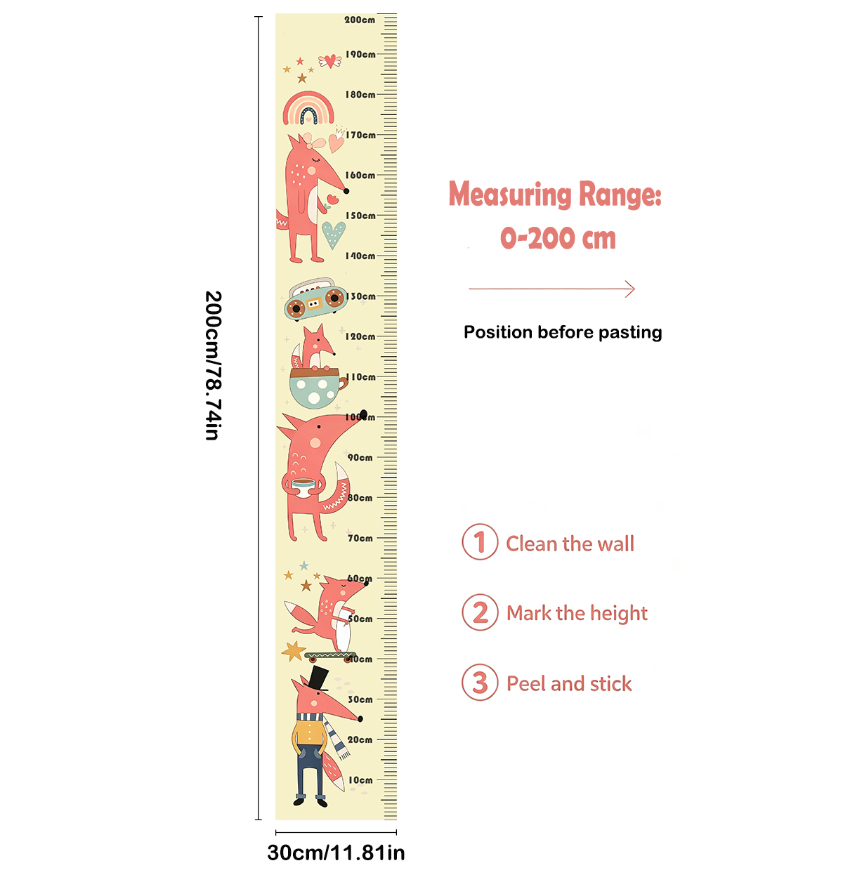 Lovely Animal Fox Kids Height  - đánh giá và giá Animals Baby Nursery