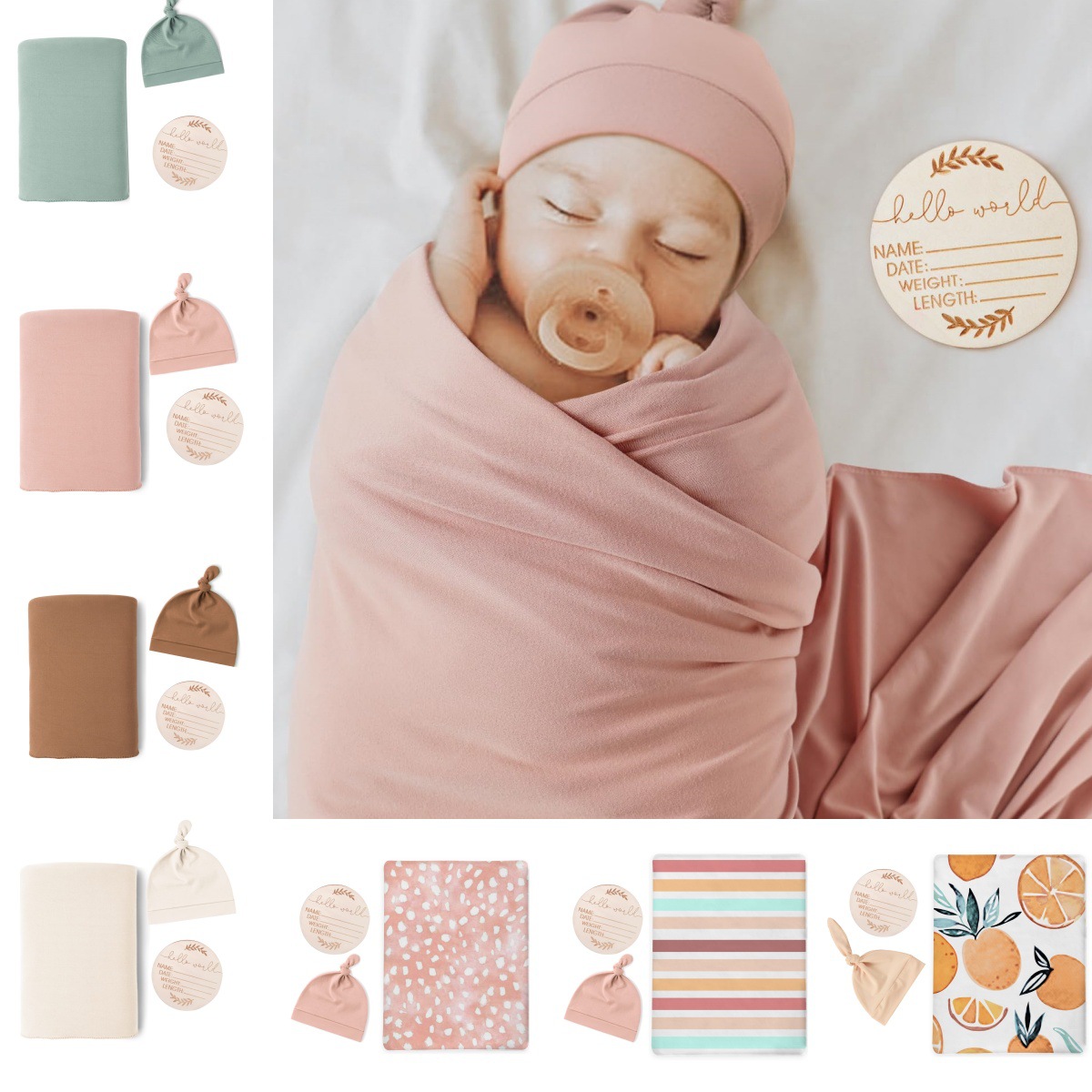 Newborn Baby Receiving Blanket - đánh giá và giá Baby Nursery Sets