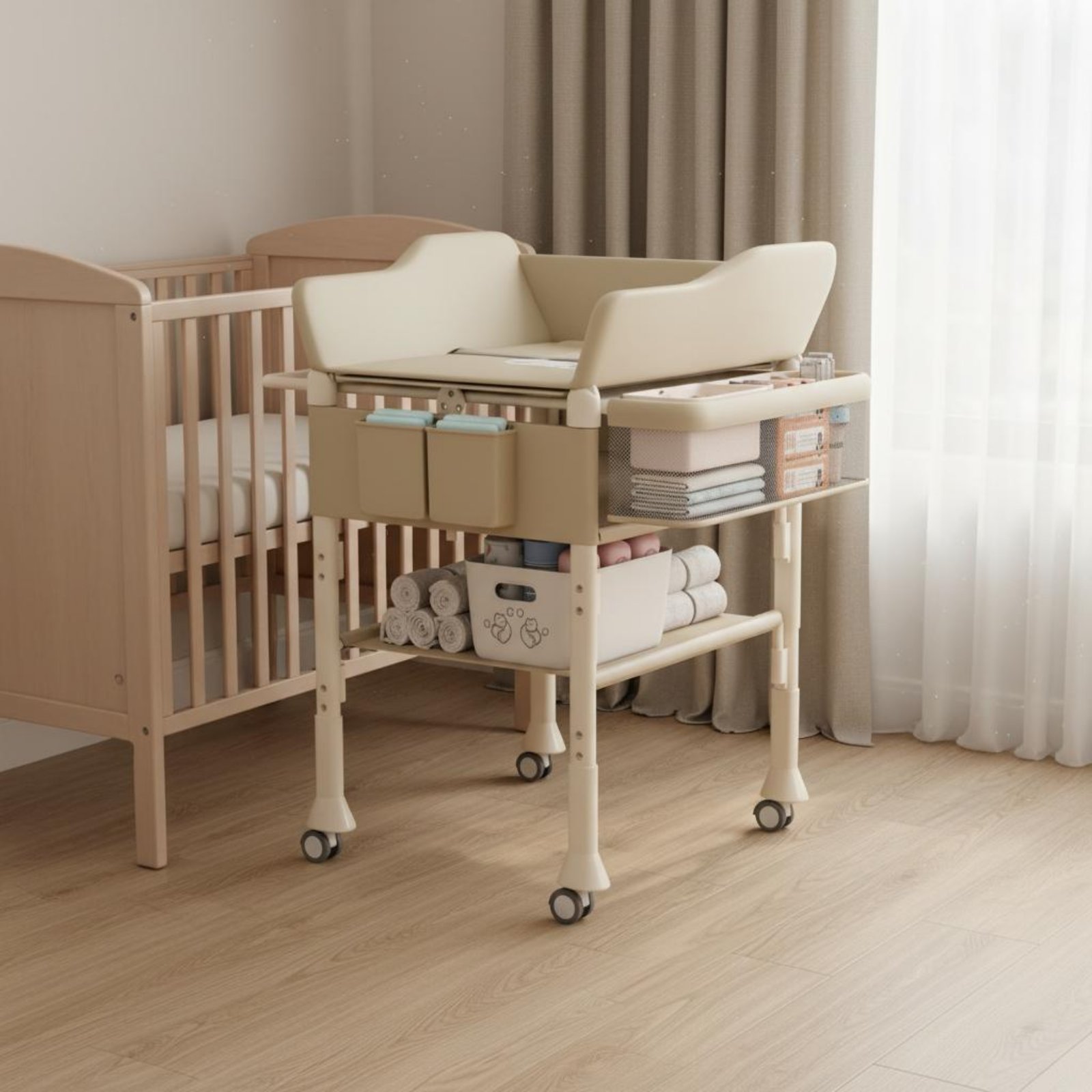 Baby Bath Changing Table Combo - đánh giá và giá Baby Nursery Table