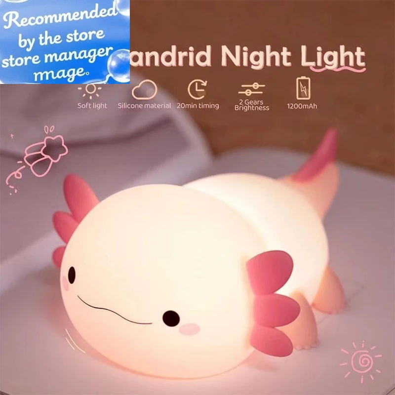 Cute Axolotl Night Light Silic - đánh giá và giá Baby Nursery Equipment