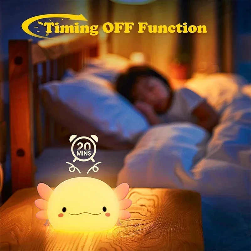 Cute Axolotl Night Light Silic - đánh giá và giá Baby Nursery Equipment