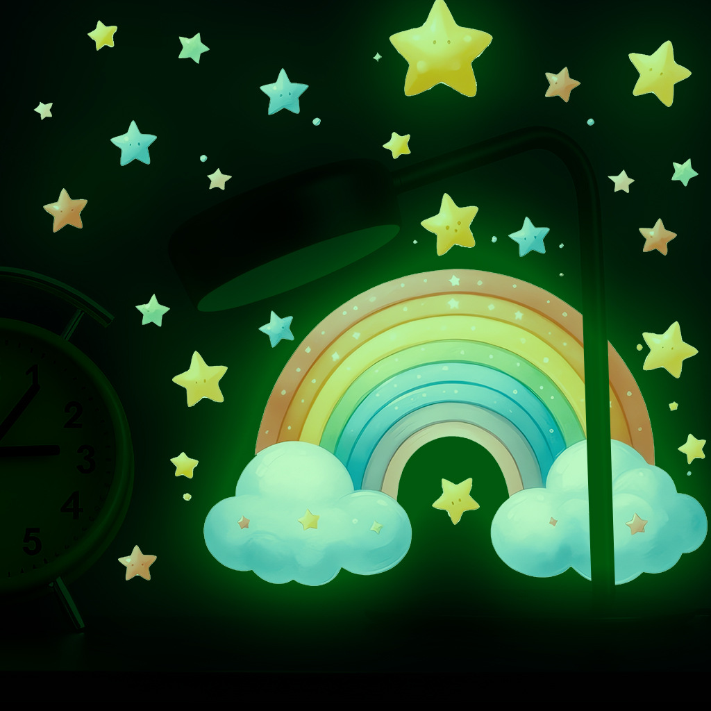 Cartoon Rainbow Luminous Wall  - đánh giá và giá Baby Nursery Diy