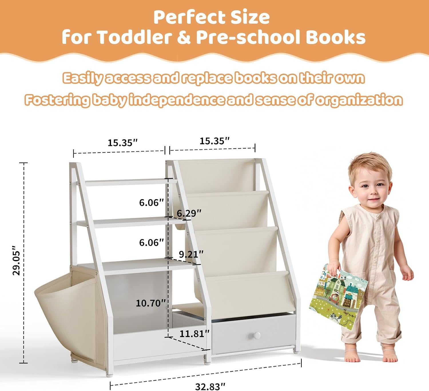 Kids Bookshelf and Toy Storage - đánh giá và giá Baby Nursery Bookcase