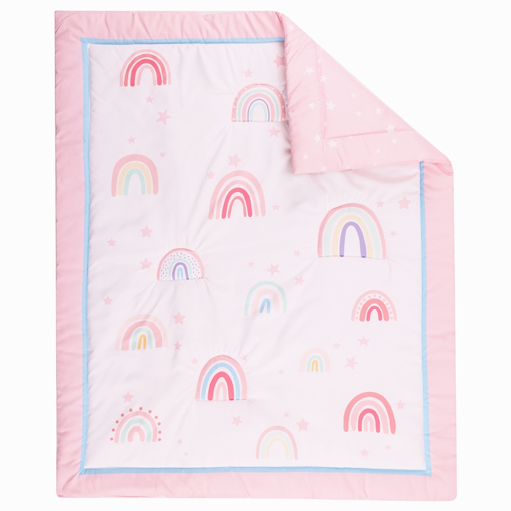 3Pcs Rainbow Baby Infant Crib  - đánh giá và giá Baby Nursery Sets