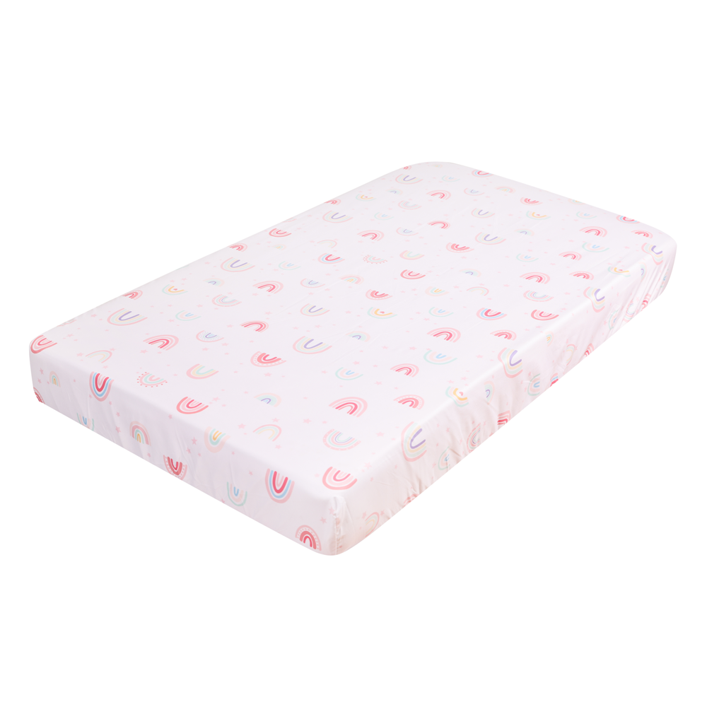 3Pcs Rainbow Baby Infant Crib  - đánh giá và giá Baby Nursery Sets