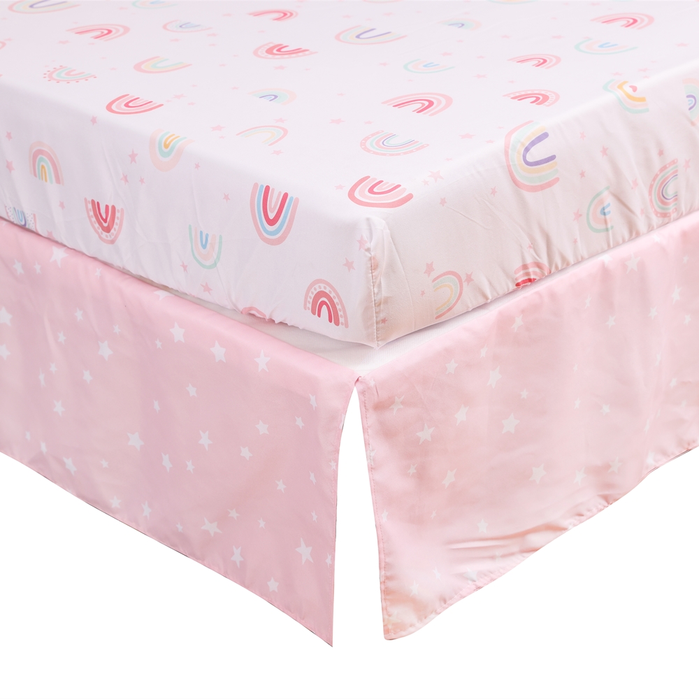 3Pcs Rainbow Baby Infant Crib  - đánh giá và giá Baby Nursery Sets