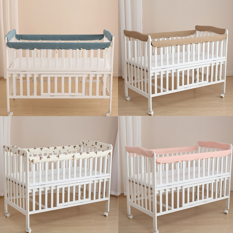 4 PCs Cotton Baby Bed Bumpers  - đánh giá và giá Bed Rail Toddler