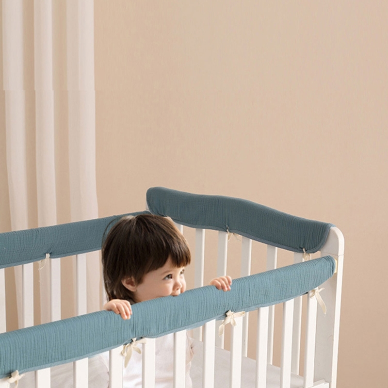 4 PCs Cotton Baby Bed Bumpers  - đánh giá và giá Bed Rail Toddler