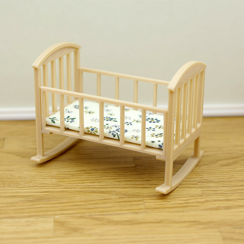 ⭐HOT❗ 1/12 Dollhouse Mini Crad - đánh giá và giá Baby Nursery Dolls