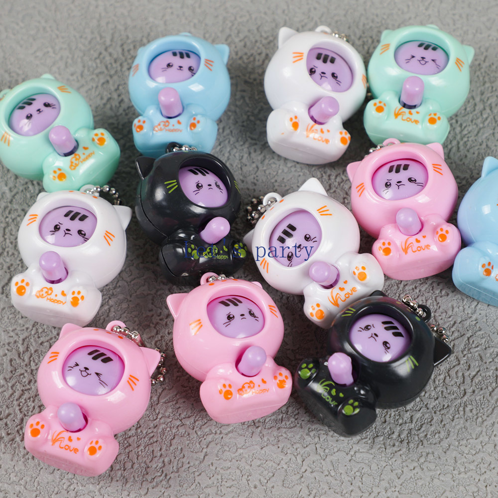 10Pcs Cartoon Mini Cat Face Ch - đánh giá và giá Baby Nursery Dolls