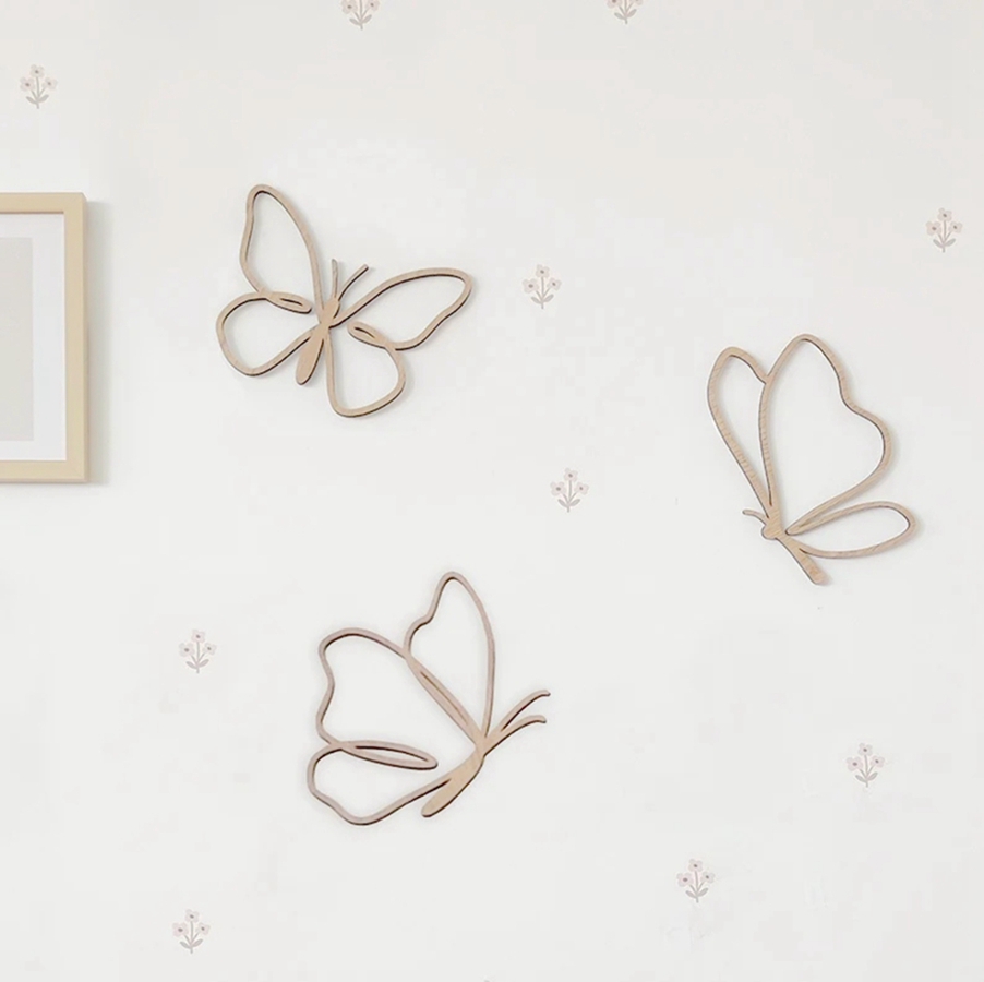 Wooden Butterflies Sign, Woode - đánh giá và giá Baby Nursery Ideas