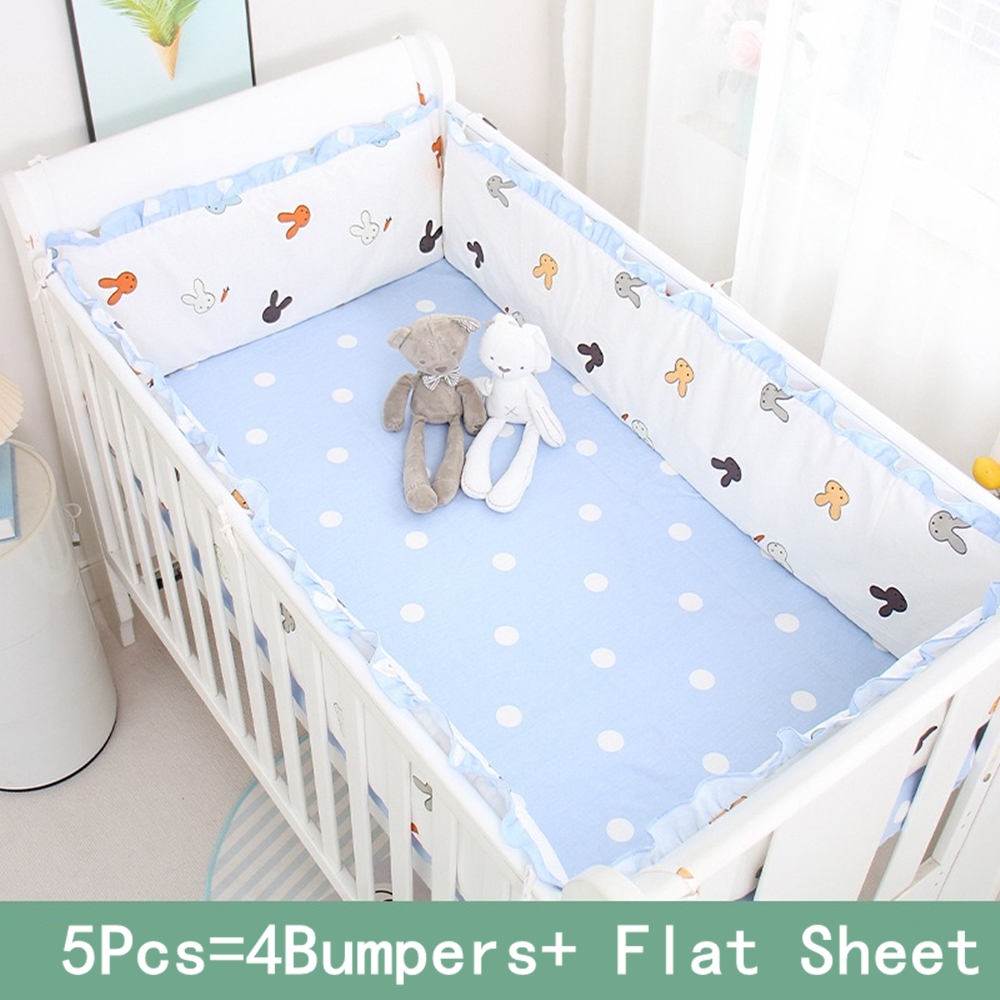 5Pcs Crib Bedding Set Girl Bab - đánh giá và giá Baby Nursery Sets