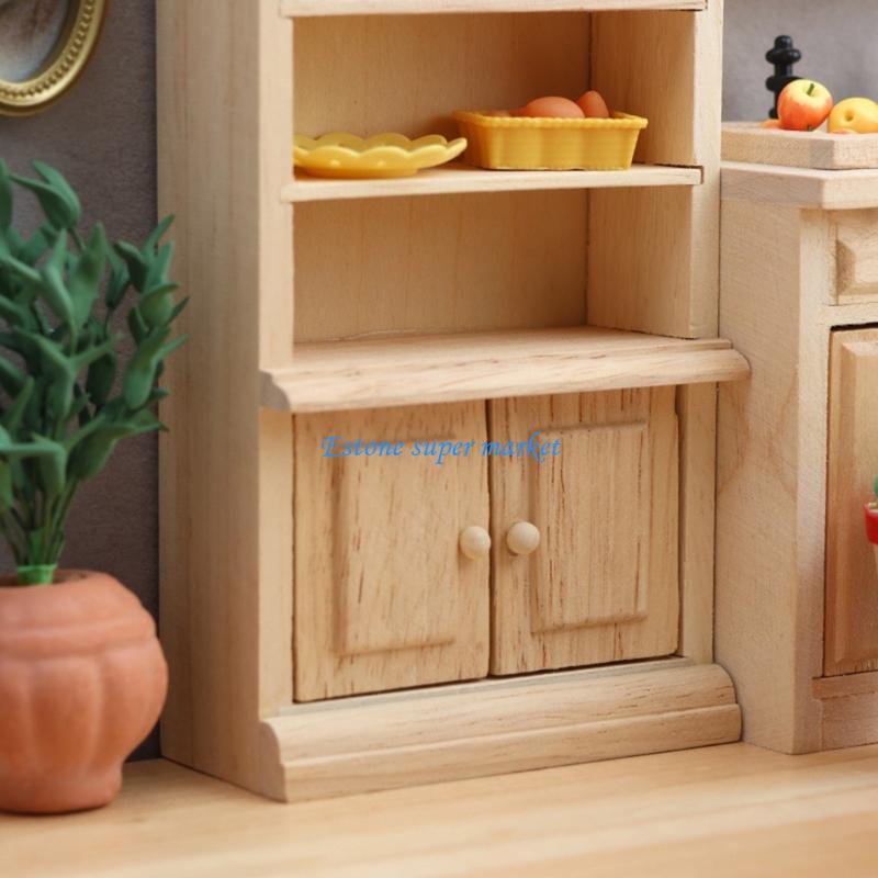 090B Gỗ Tự Nhiên Thu Nhỏ Tủ Tr - đánh giá và giá Baby Nursery Bookcase