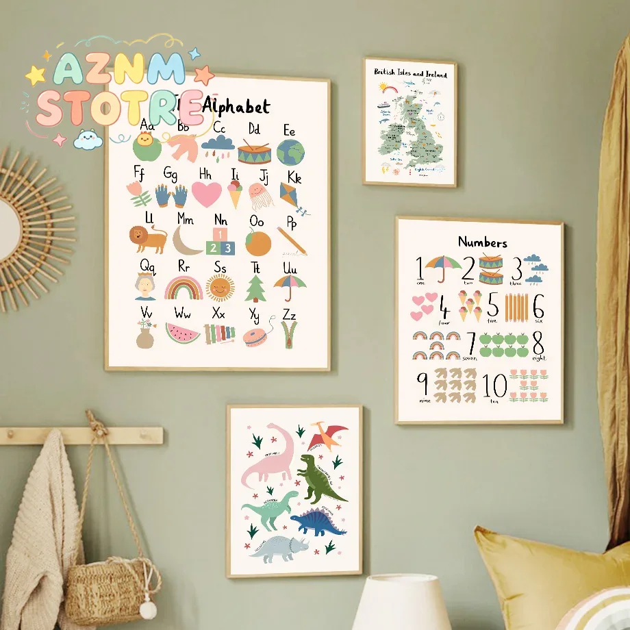 Animal World Map Dinosaur Alph - đánh giá và giá Baby Nursery Animal Pictures