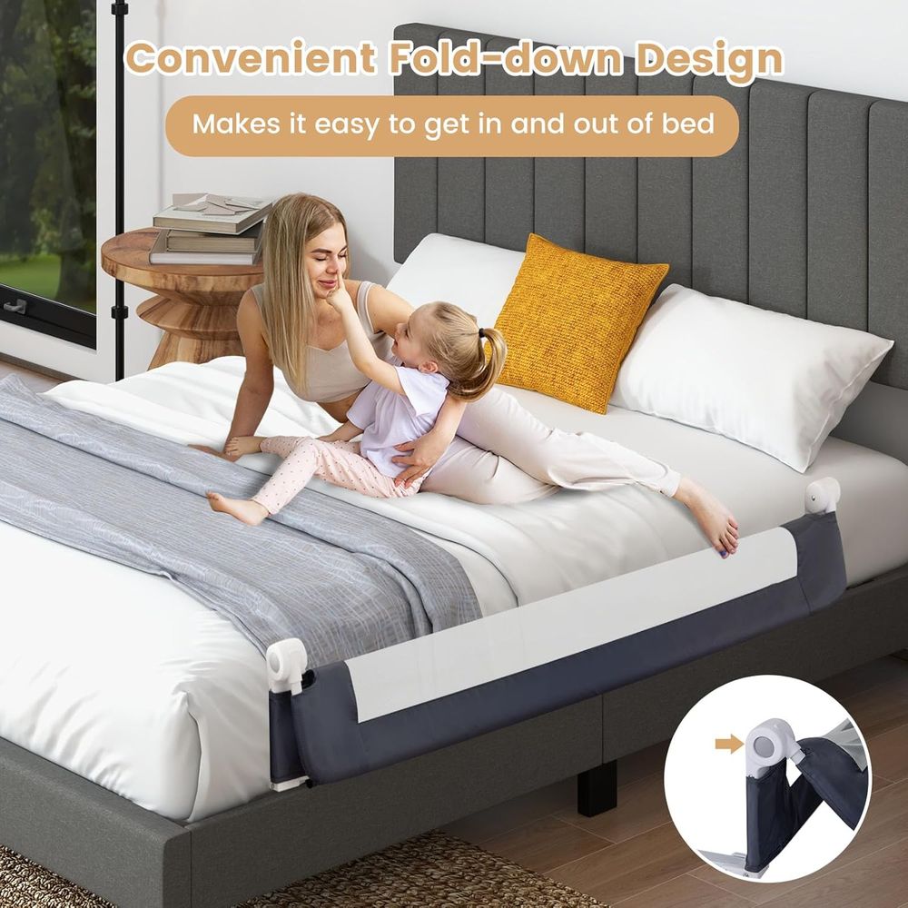 60-Inch Extra Long Portable Sw - đánh giá và giá Bed Rail Toddler