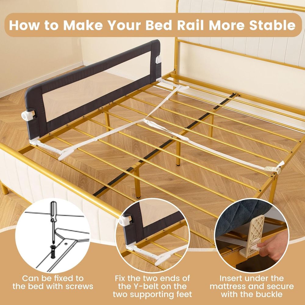 60-Inch Extra Long Portable Sw - đánh giá và giá Bed Rail Toddler