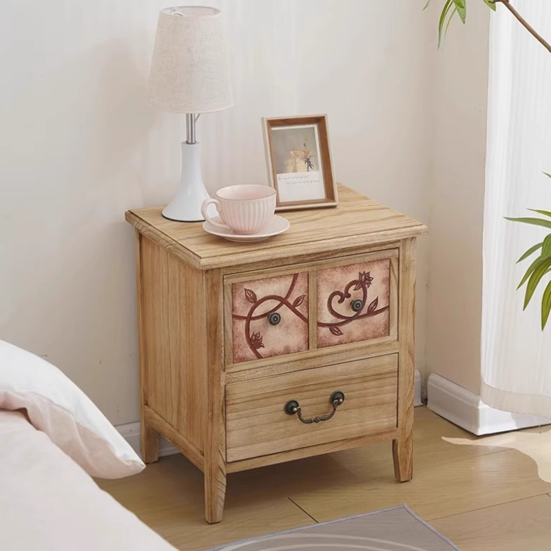 Natural Wood Nightstand Waterp - đánh giá và giá Baby Nursery Table