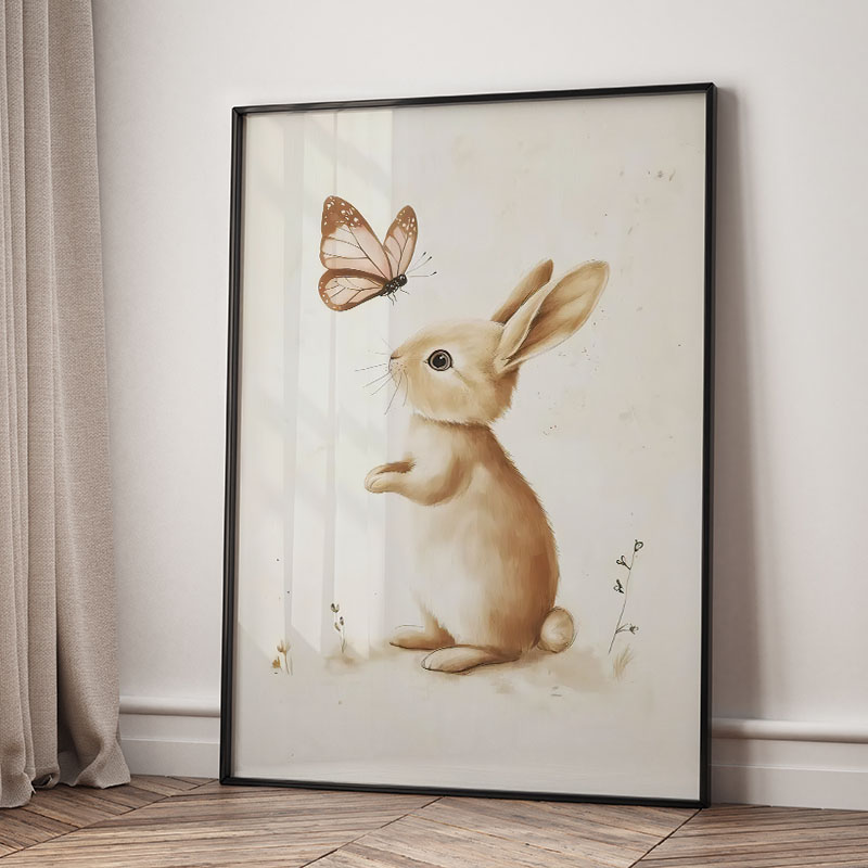 Bear Rabbit Fox Deer Squirrel  - đánh giá và giá Baby Nursery Animal Pictures