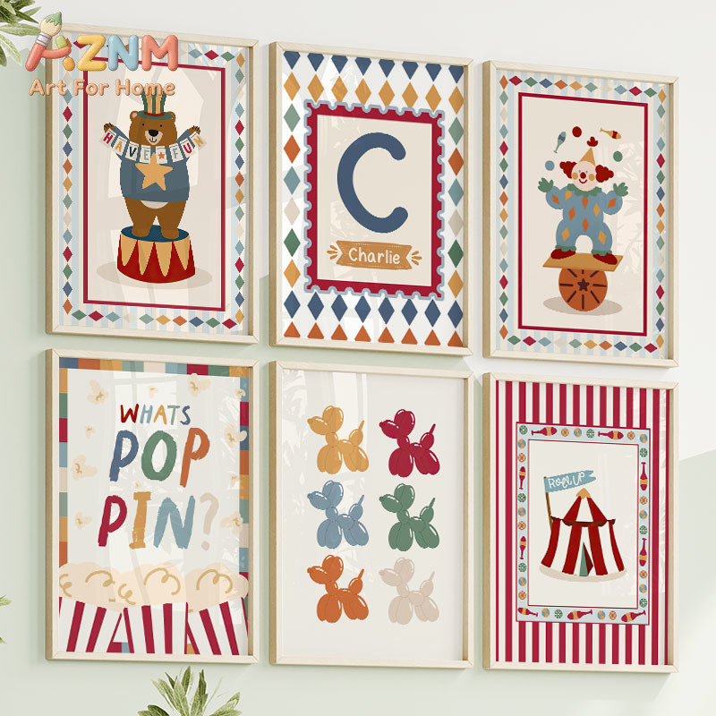 Circus Bear Magician Dog Quote - đánh giá và giá Baby Nursery Art