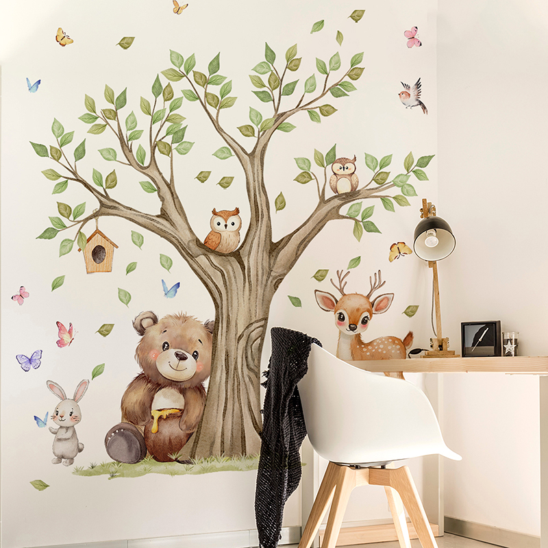 Cartoon Jungle Animals Park Wa - đánh giá và giá Baby Nursery Diy