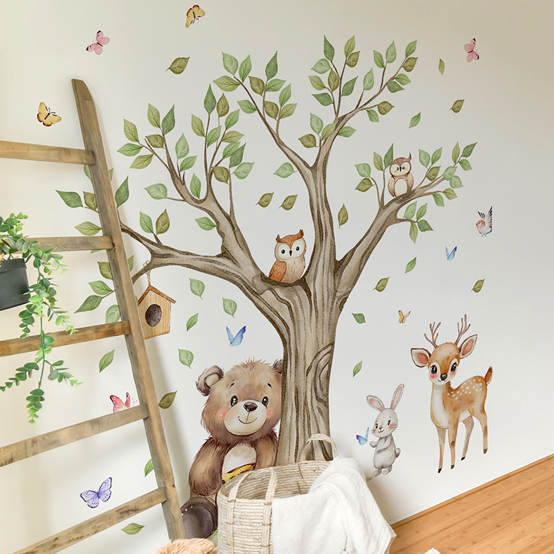 Cartoon Jungle Animals Park Wa - đánh giá và giá Baby Nursery Diy