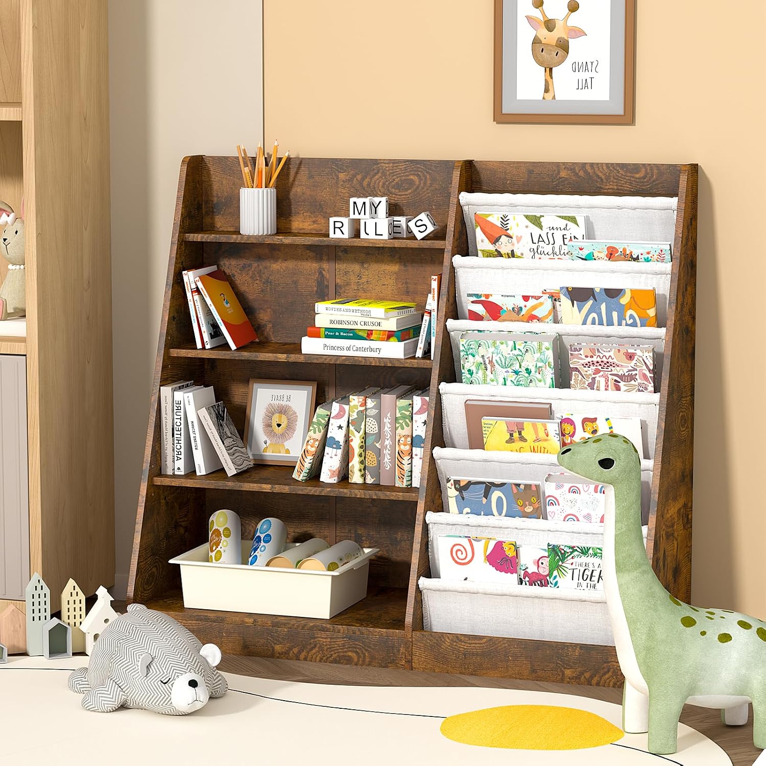 HedoAjim Kids Bookshelf for Be - đánh giá và giá Baby Nursery Bookcase