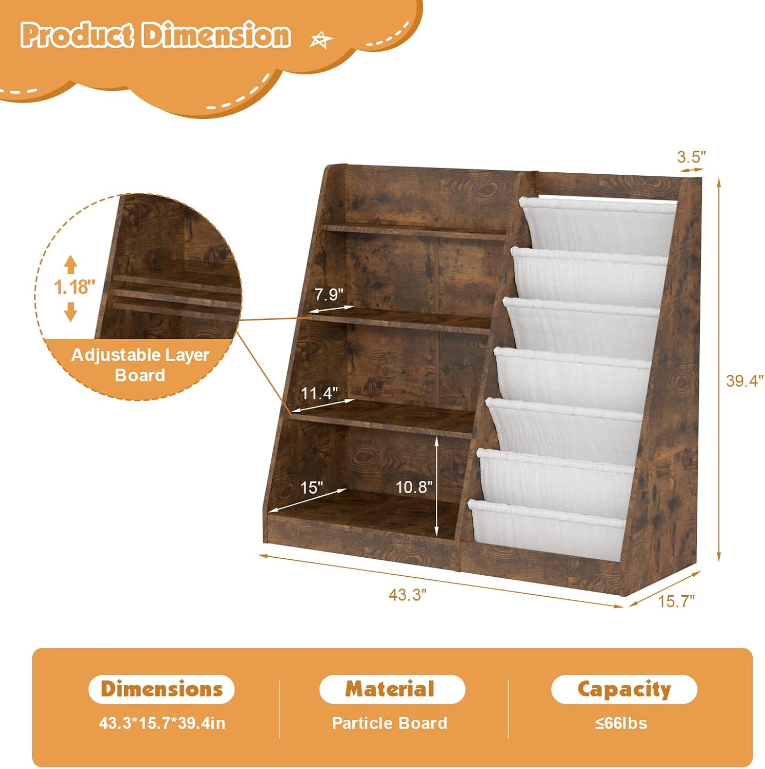 HedoAjim Kids Bookshelf for Be - đánh giá và giá Baby Nursery Bookcase