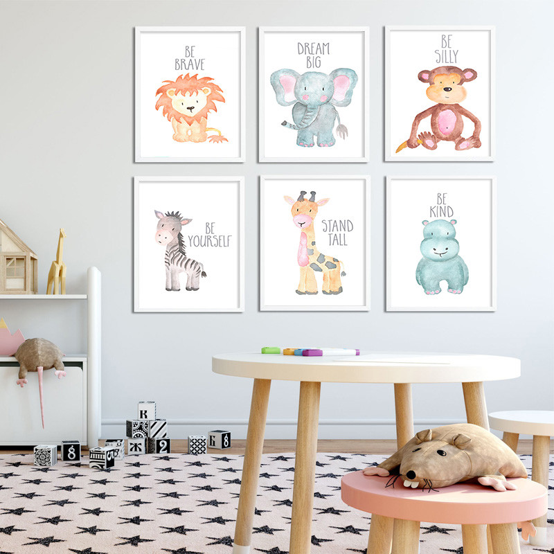 Baby Animal Lion Elephant Gira - đánh giá và giá Baby Nursery Animal Pictures