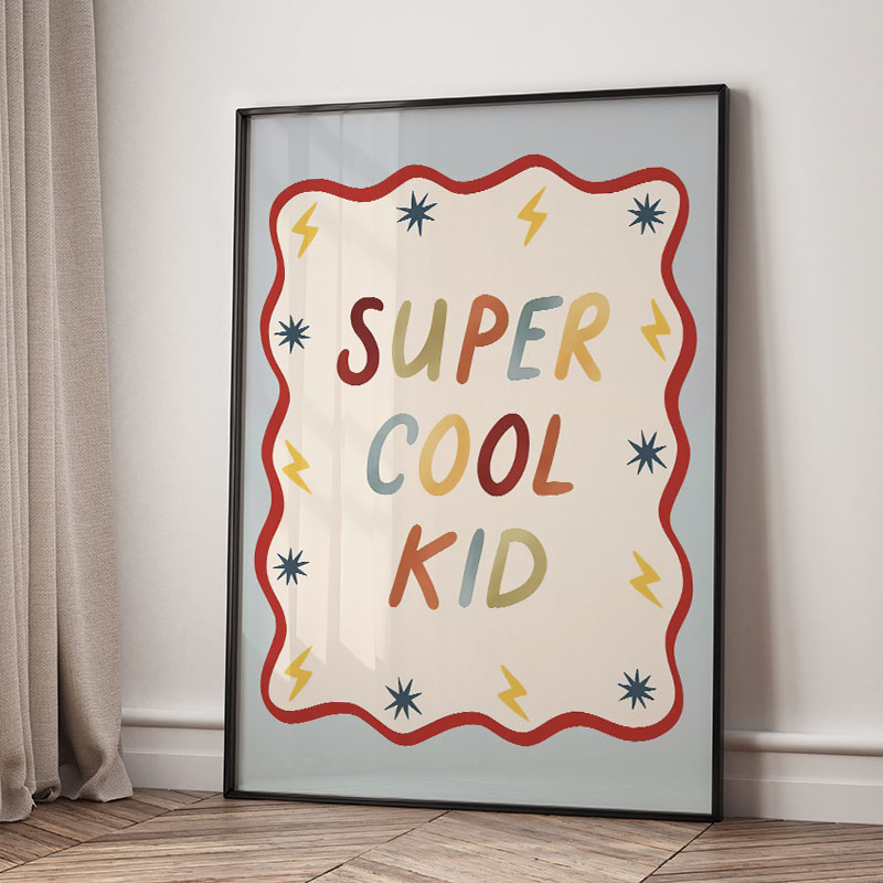 Funny Cartoon Super Cool Kid N - đánh giá và giá Baby Nursery Animal Pictures